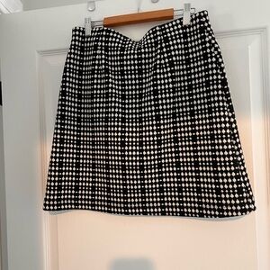 Stylish Black and White Skirt